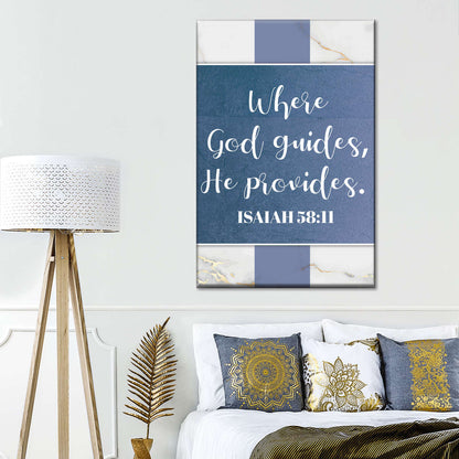 God Guides II Canvas Wall Art - Christian Wall Decor Art - Religious Wall Decor
