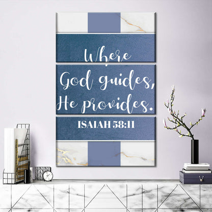 God Guides II Canvas Wall Art - Christian Wall Decor Art - Religious Wall Decor