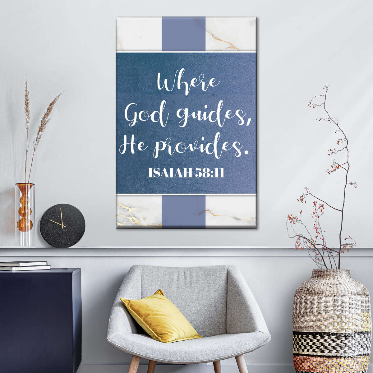 God Guides II Canvas Wall Art - Christian Wall Decor Art - Religious Wall Decor