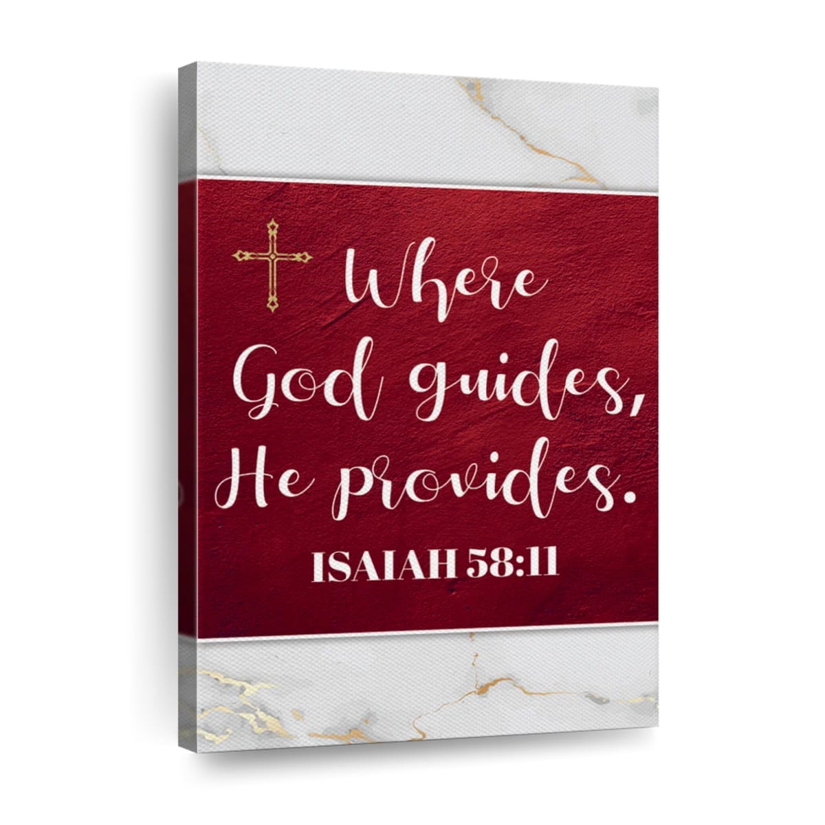 God Guides I Canvas Wall Art - Christian Wall Decor Art - Religious Wall Decor