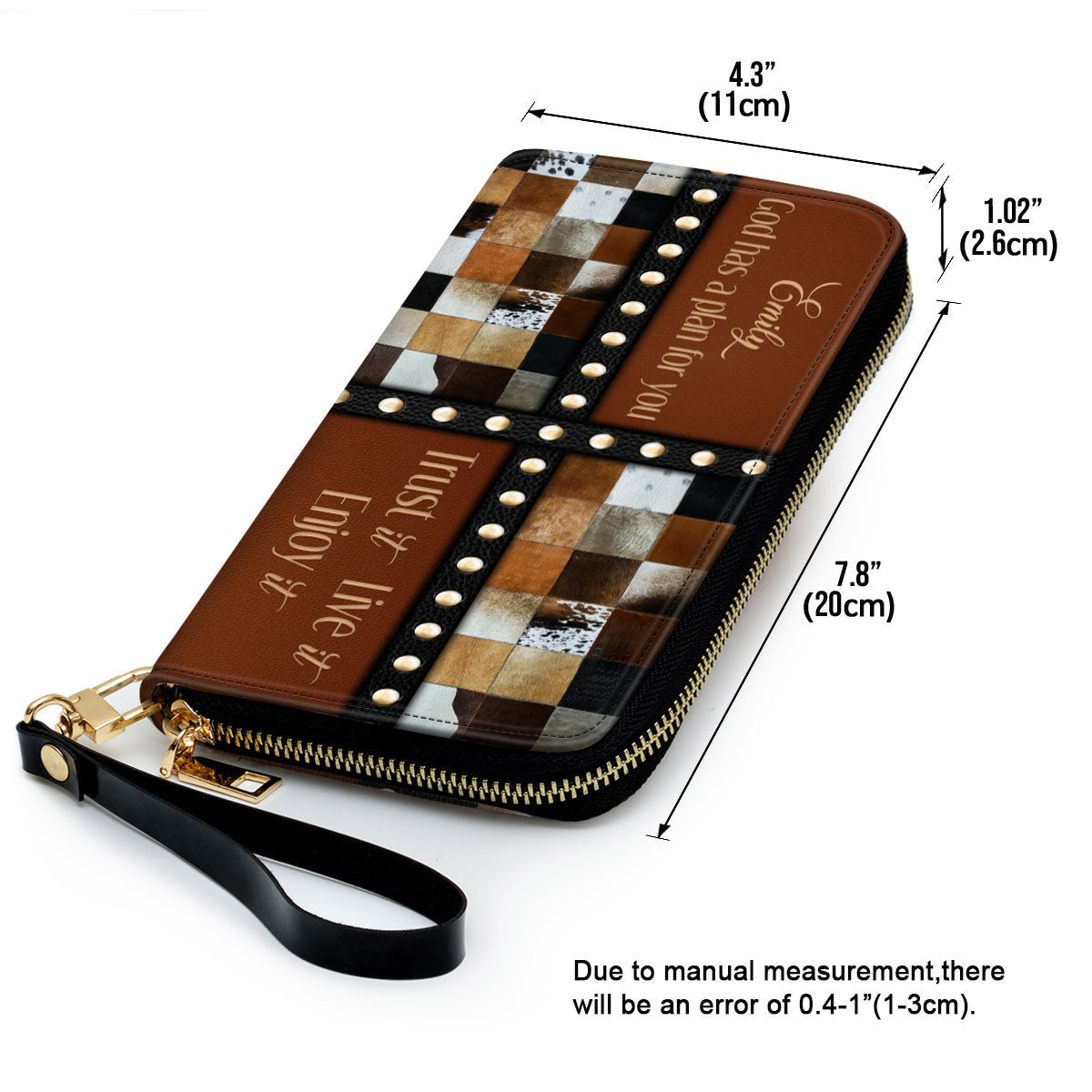 God Has A Plan For You Clutch Purse For Women - Personalized Name - Christian Gifts For Women