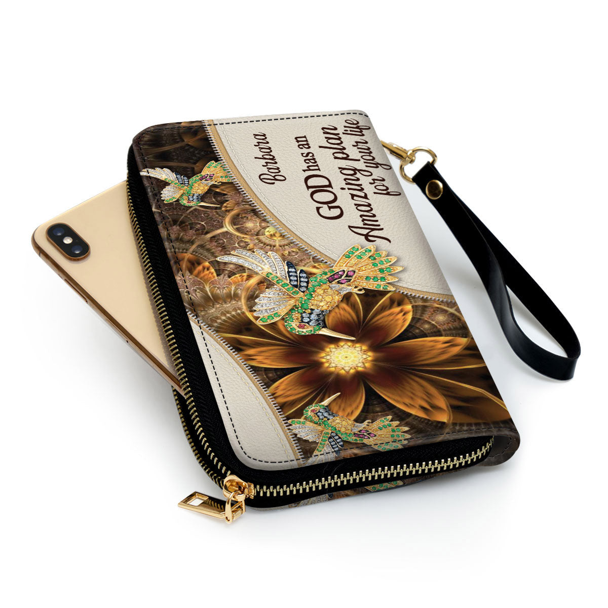 God Has An Amazing Plan For Your Life Clutch Purse For Women - Personalized Name - Christian Gifts For Women