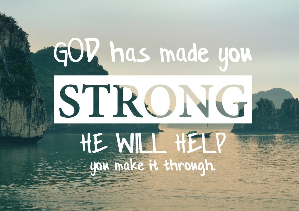 God Has Made You Strong Wall Art Canvas Print - Christian Canvas Wall Art
