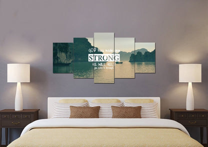 God Has Made You Strong Wall Art Canvas Print - Christian Canvas Wall Art