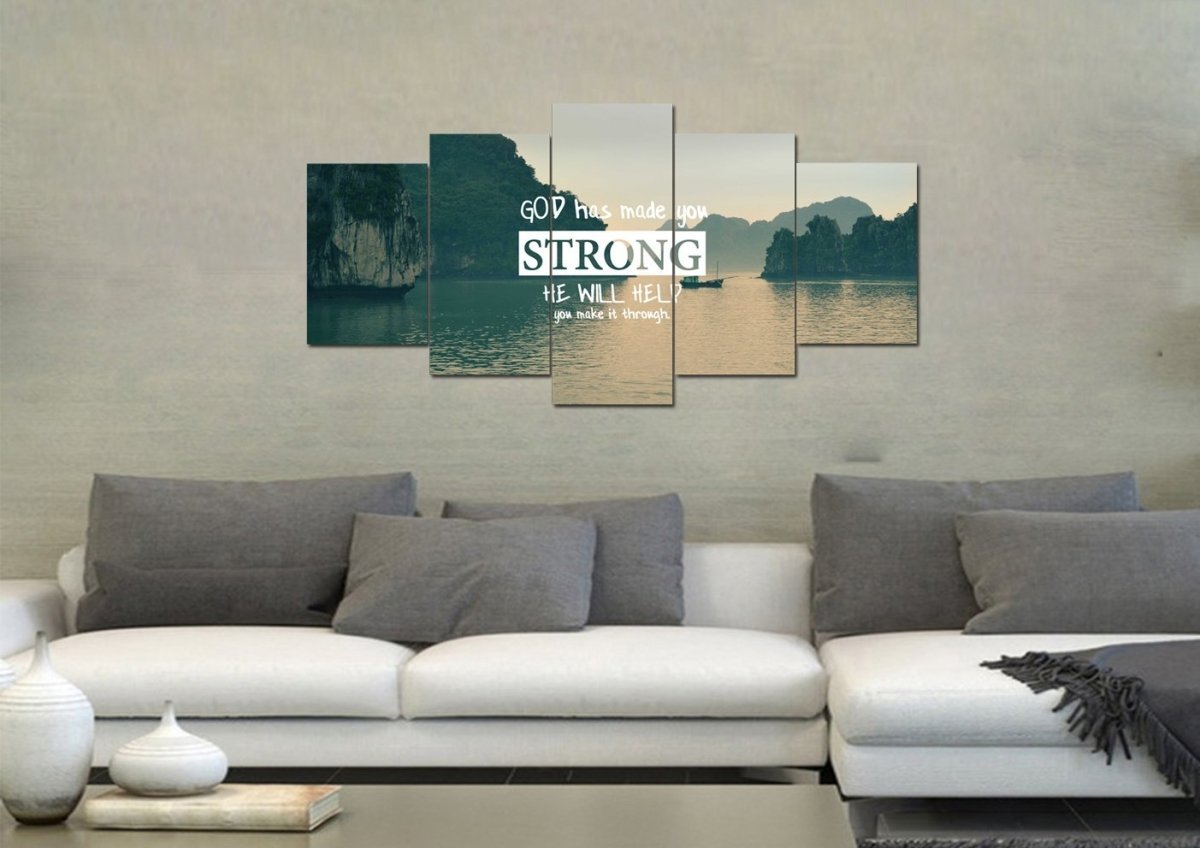 God Has Made You Strong Wall Art Canvas Print - Christian Canvas Wall Art