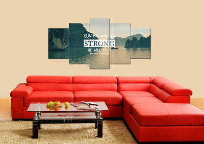 God Has Made You Strong Wall Art Canvas Print - Christian Canvas Wall Art