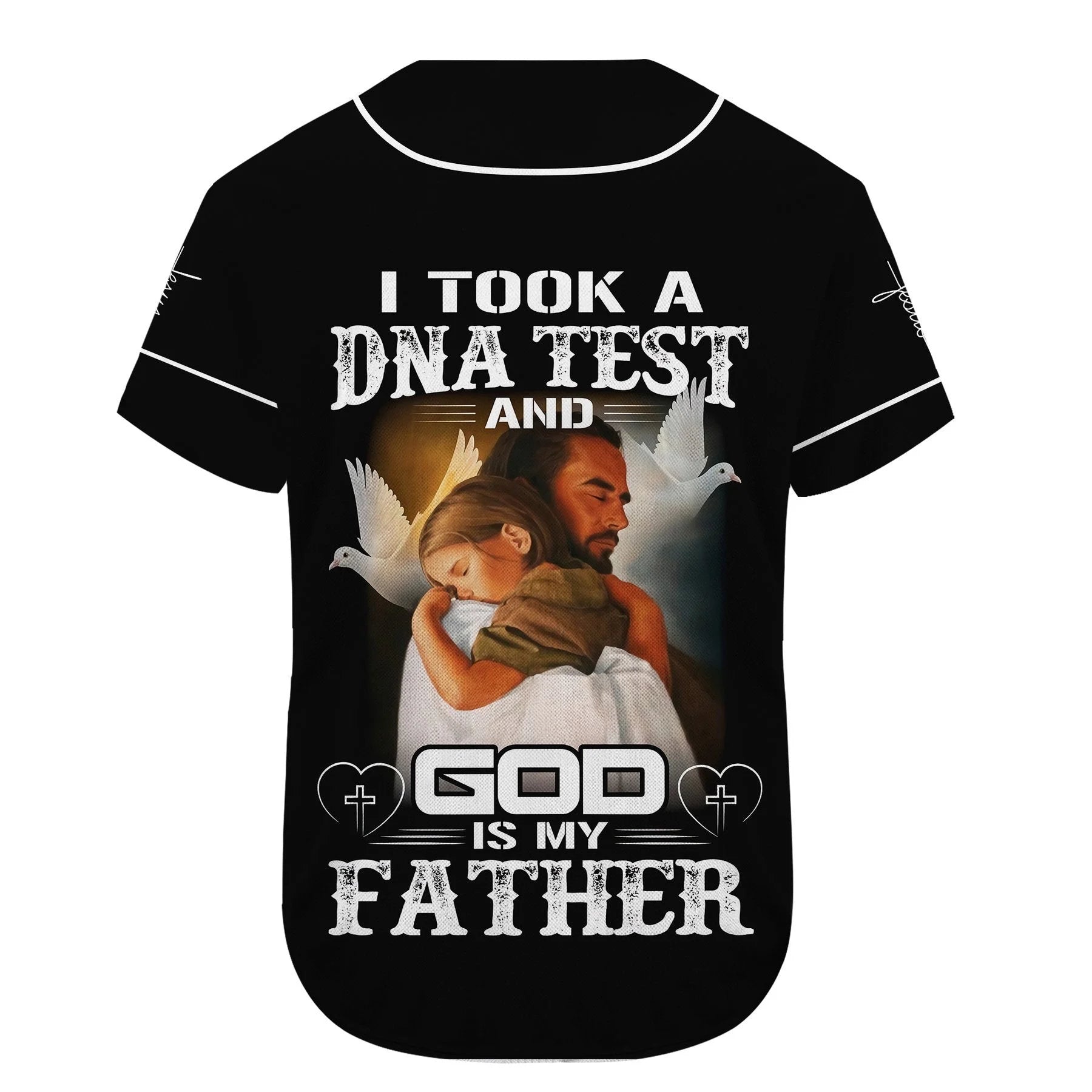 God Hug, Dove Baseball Jersey - God Is My Father Custom Baseball Jersey Shirt For Men Women