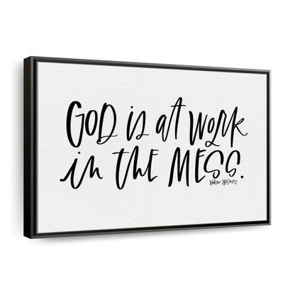 God Is At Work Canvas Wall Art - Christian Canvas Wall Art - Religious Wall Art Canvas