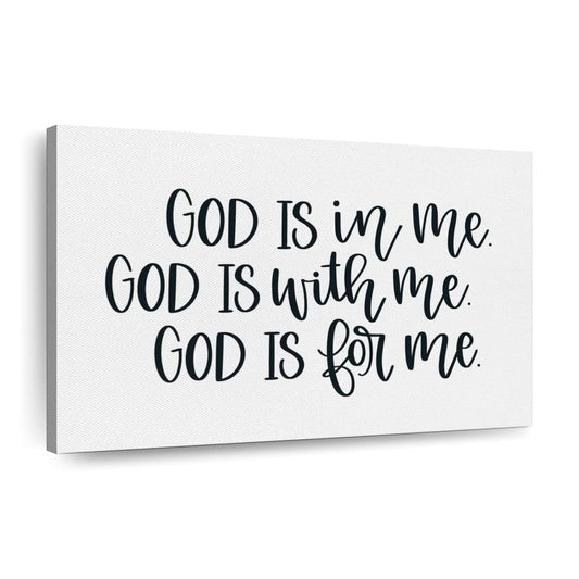 God Is Canvas Wall Art - Christian Canvas Wall Art - Religious Wall Art Canvas
