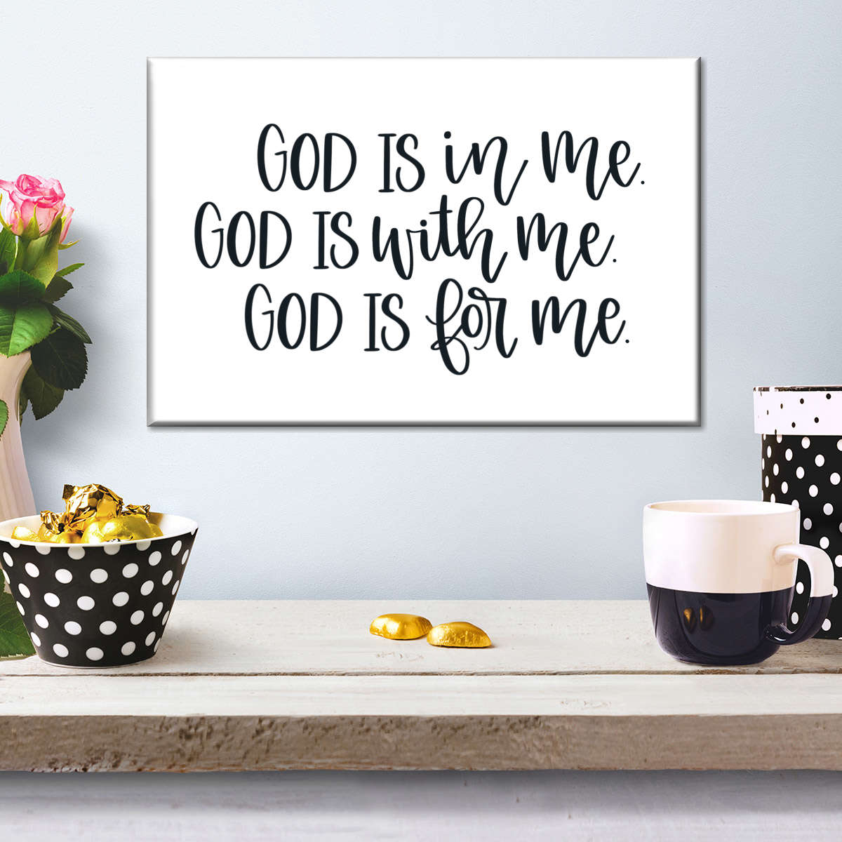 God Is Canvas Wall Art - Christian Canvas Wall Art - Religious Wall Art Canvas
