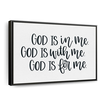 God Is Canvas Wall Art - Christian Canvas Wall Art - Religious Wall Art Canvas