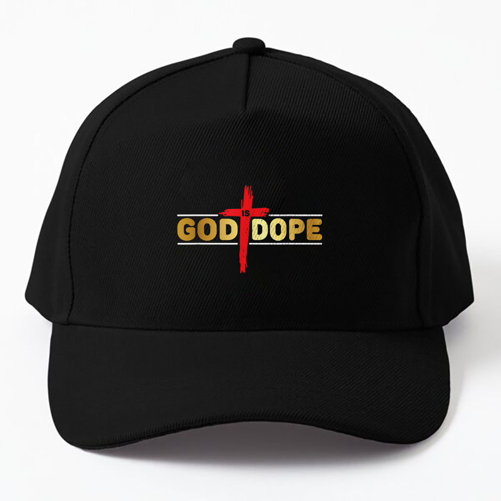 God Is Dope Christian Faith Believer Idea Cap