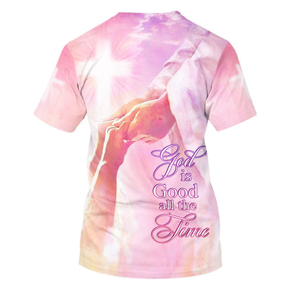 God Is Good All The Time Healing Hand Of God 3d T-Shirts - Christian Shirts For Men&Women