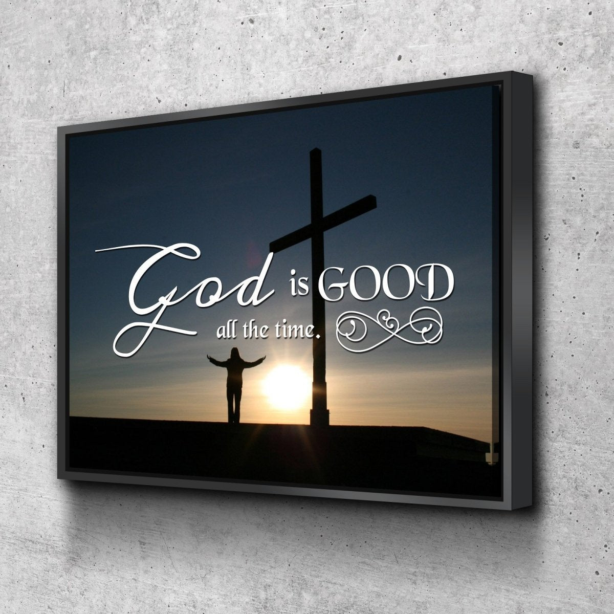 God Is Good All The Time Wall Art Canvas Print - Christian Canvas Wall Art