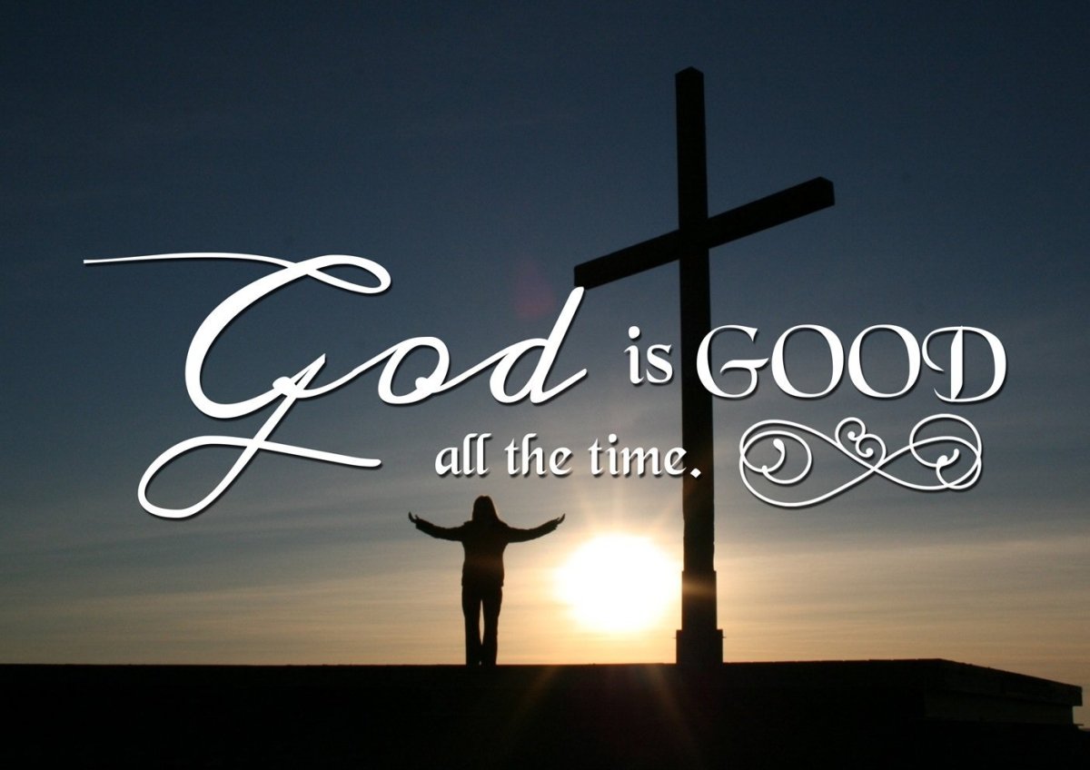 God Is Good All The Time Wall Art Canvas Print - Christian Canvas Wall Art