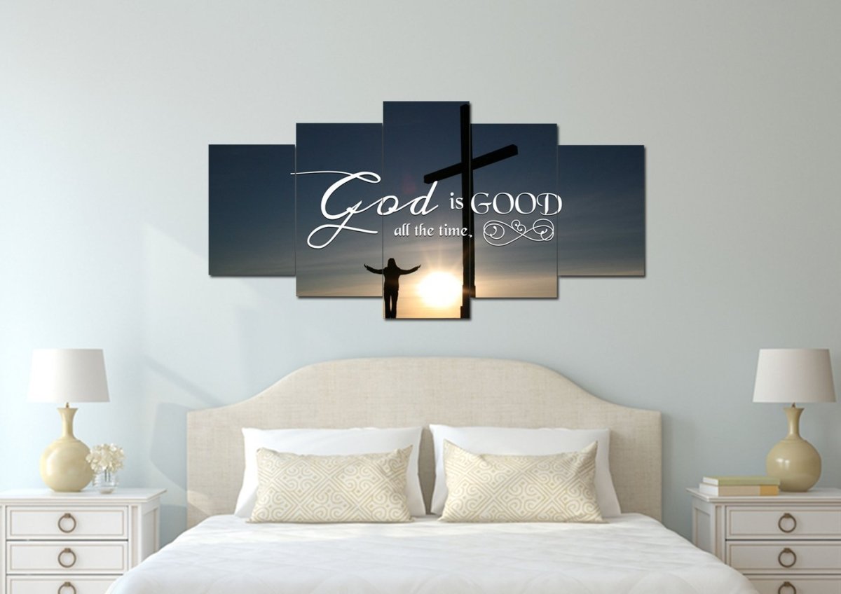 God Is Good All The Time Wall Art Canvas Print - Christian Canvas Wall Art