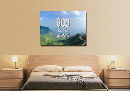 God Is Good Wall Art Canvas Print - Christian Canvas Wall Art