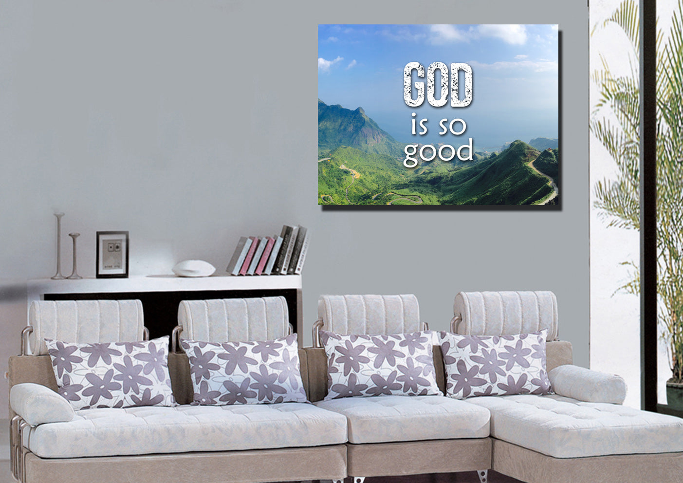 God Is Good Wall Art Canvas Print - Christian Canvas Wall Art