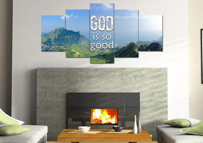 God Is Good Wall Art Canvas Print - Christian Canvas Wall Art