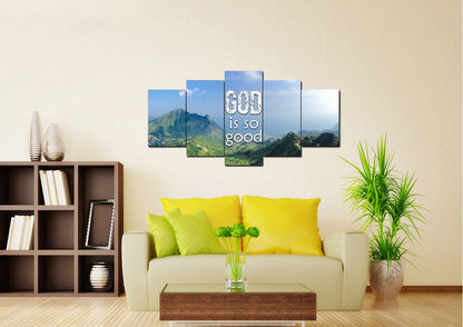 God Is Good Wall Art Canvas Print - Christian Canvas Wall Art