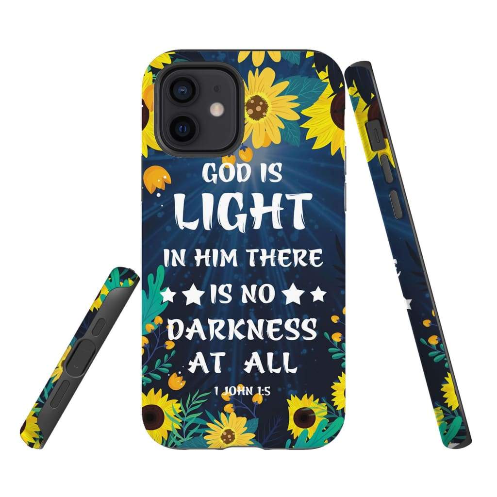 God Is Light 1 John 15 Bible Verse Phone Case - Christian Phone Cases- Iphone Samsung Cases Christian