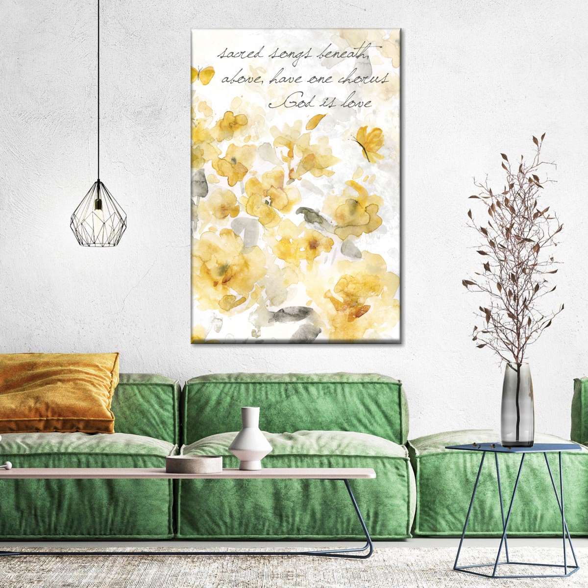 God Is Love II Canvas Wall Art - Christian Wall Decor Art - Religious Wall Decor