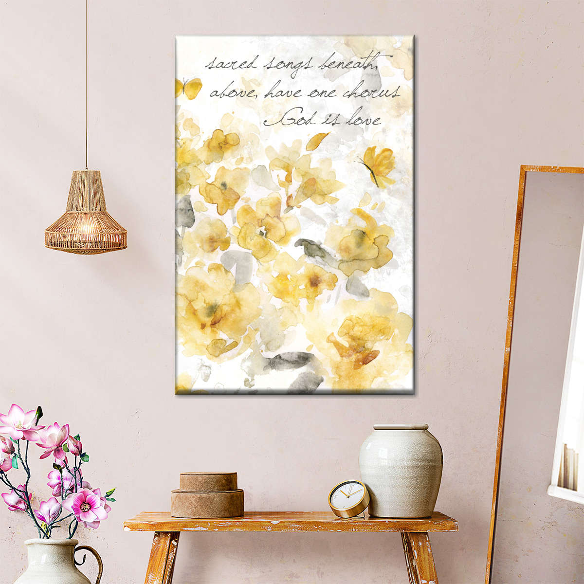 God Is Love II Canvas Wall Art - Christian Wall Decor Art - Religious Wall Decor