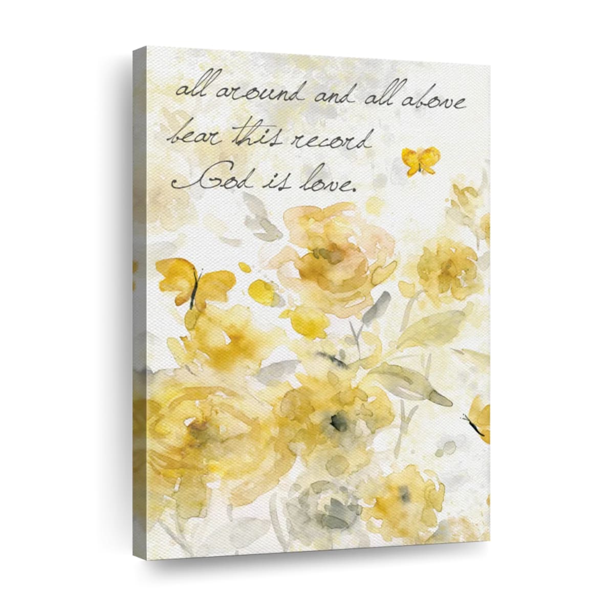 God Is Love I Canvas Wall Art - Christian Wall Decor Art - Religious Wall Decor