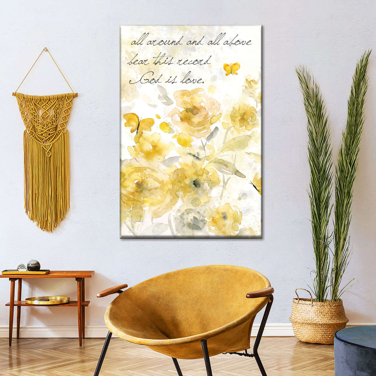 God Is Love I Canvas Wall Art - Christian Wall Decor Art - Religious Wall Decor