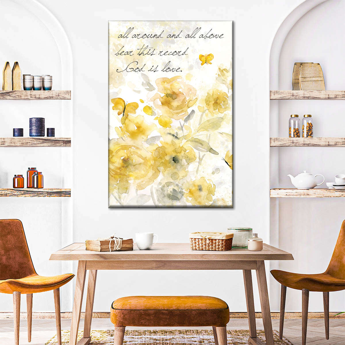 God Is Love I Canvas Wall Art - Christian Wall Decor Art - Religious Wall Decor