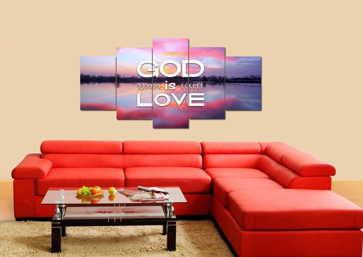 God Is Love Wall Art Canvas Print - Christian Canvas Wall Art