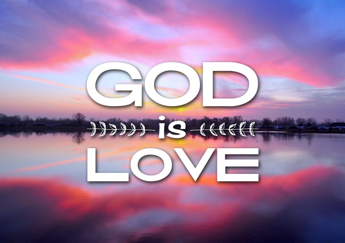 God Is Love Wall Art Canvas Print - Christian Canvas Wall Art