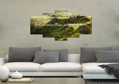 God Is More Than Enough For Me Wall Art Canvas Print - Christian Canvas Wall Art