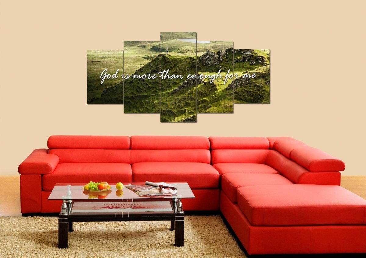 God Is More Than Enough For Me Wall Art Canvas Print - Christian Canvas Wall Art