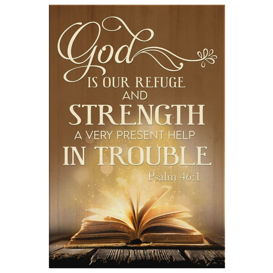 God Is Our Refuge And Strength Psalm 461 Bible Verse Canvas Wall Art - Christian Canvas Prints - Bible Verse Canvas
