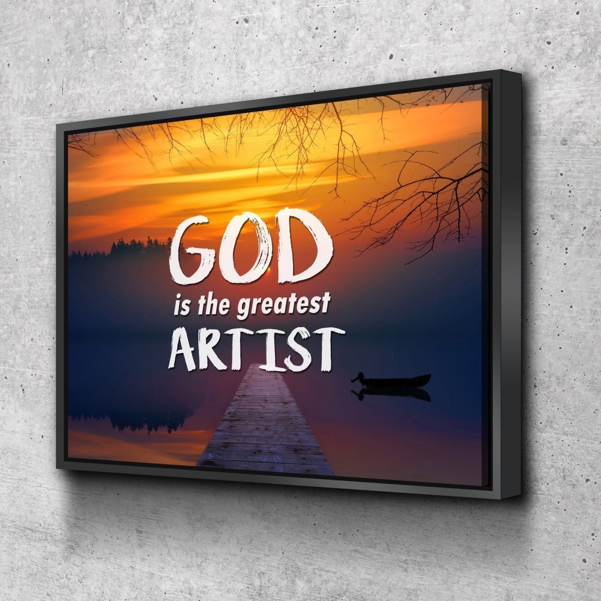 God Is The Greatest Artist Wall Art Canvas Print - Christian Canvas Wall Art