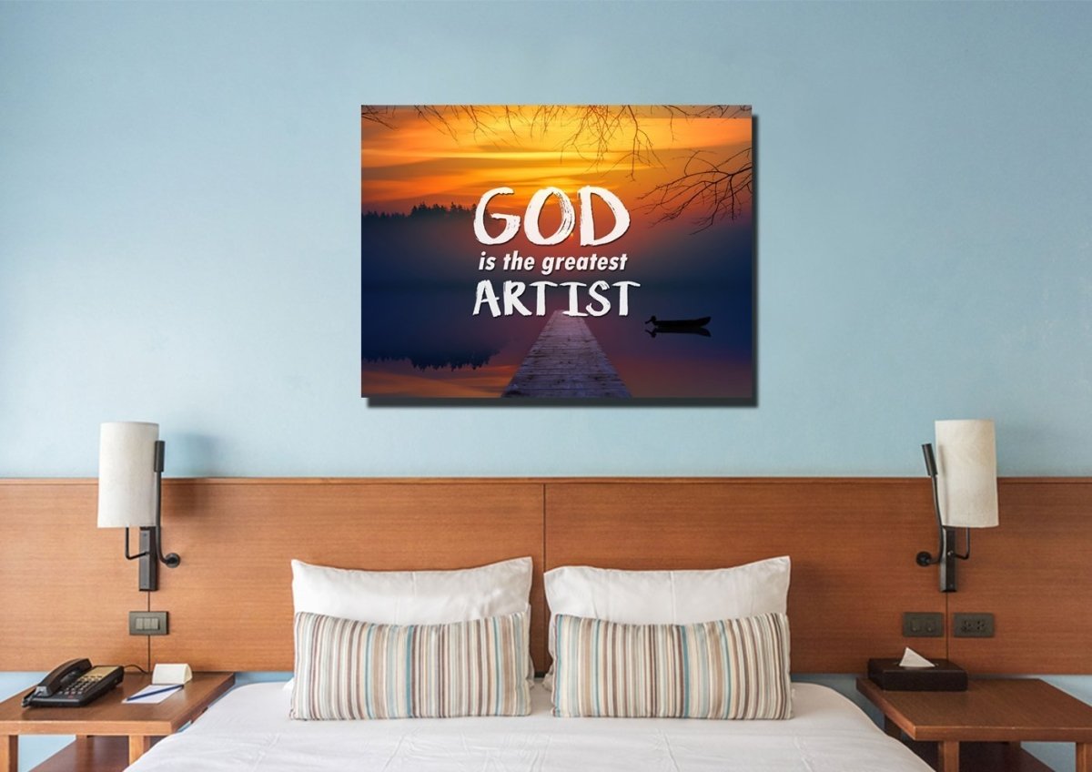God Is The Greatest Artist Wall Art Canvas Print - Christian Canvas Wall Art