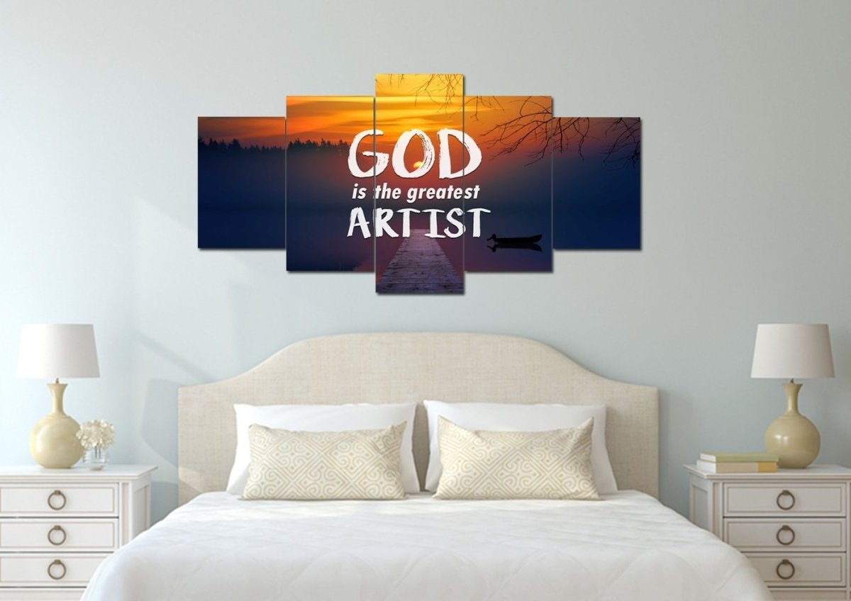 God Is The Greatest Artist Wall Art Canvas Print - Christian Canvas Wall Art