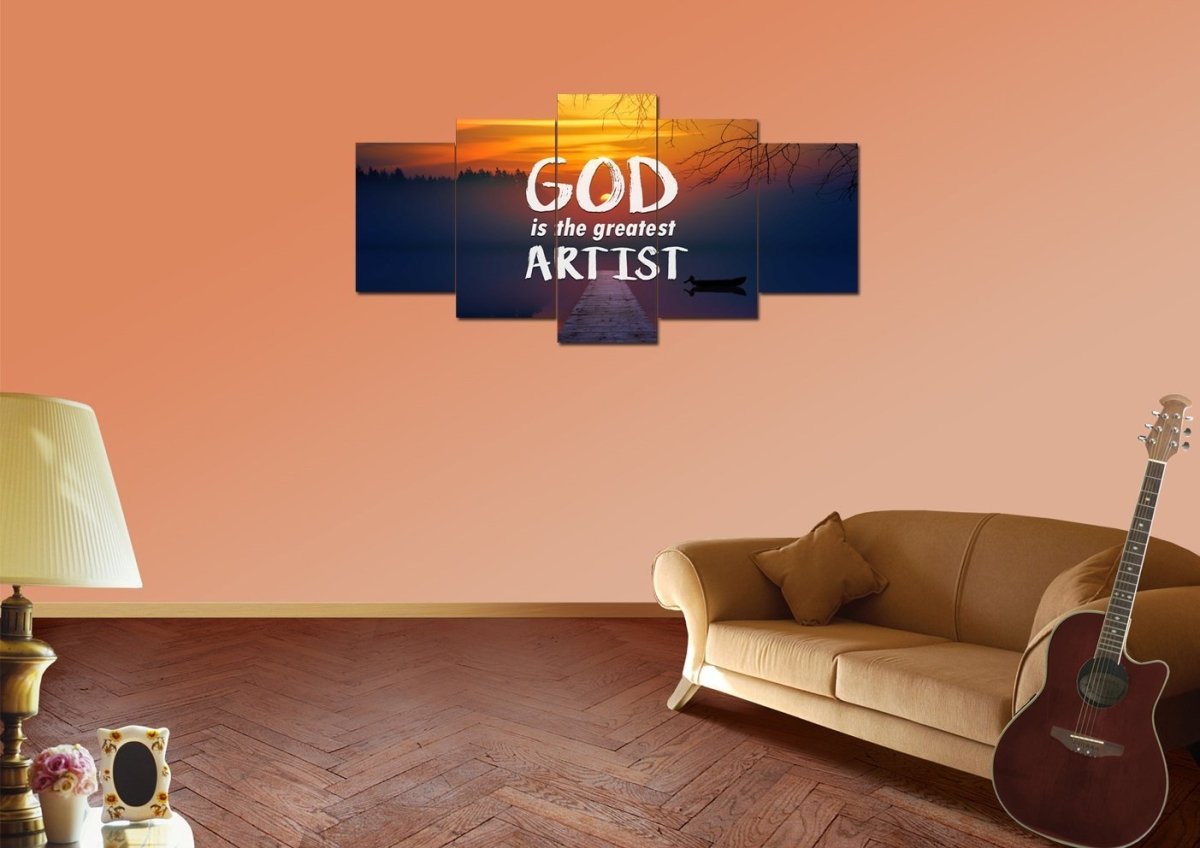 God Is The Greatest Artist Wall Art Canvas Print - Christian Canvas Wall Art