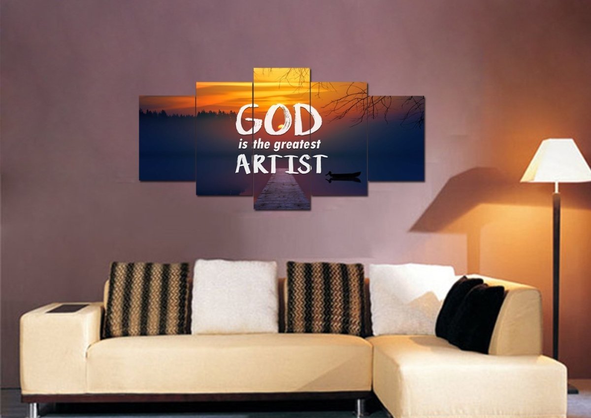 God Is The Greatest Artist Wall Art Canvas Print - Christian Canvas Wall Art