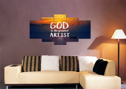 God Is The Greatest Artist Wall Art Canvas Print - Christian Canvas Wall Art