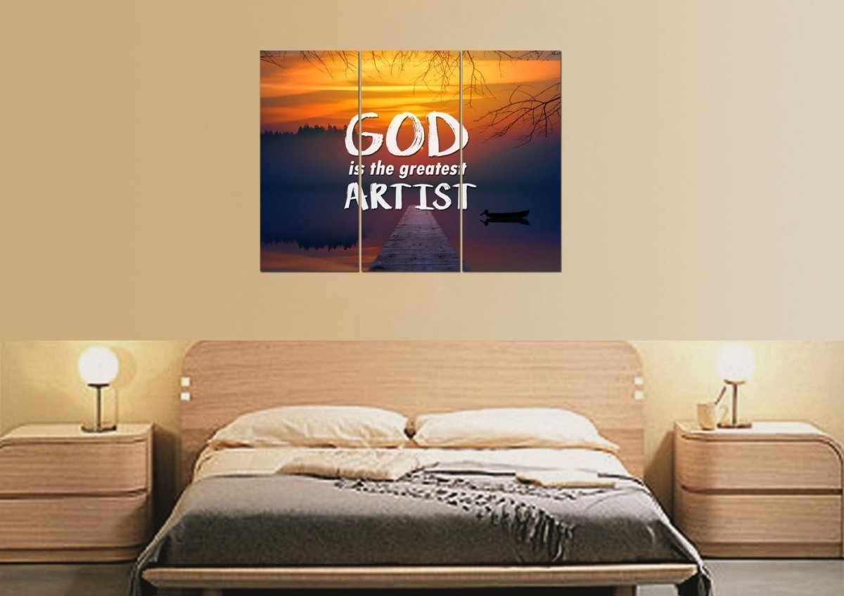 God Is The Greatest Artist Wall Art Canvas Print - Christian Canvas Wall Art