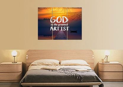 God Is The Greatest Artist Wall Art Canvas Print - Christian Canvas Wall Art