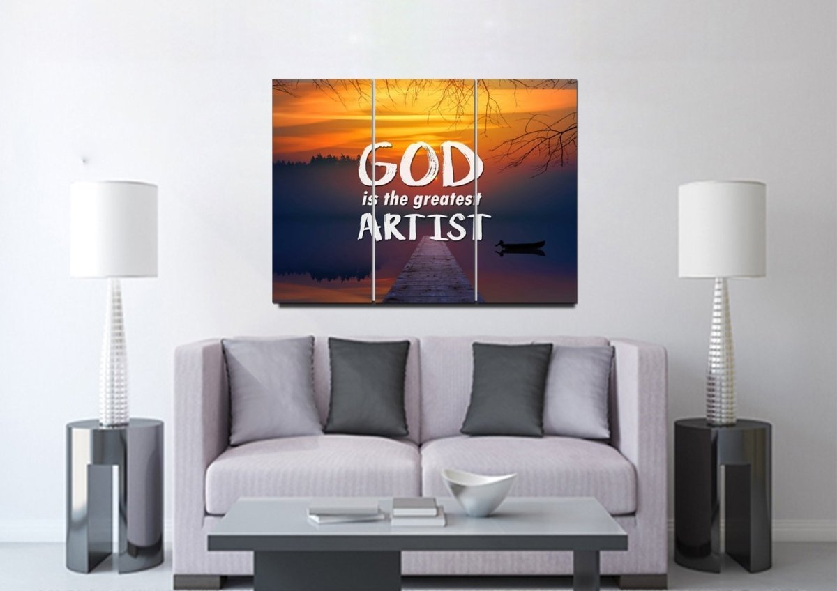 God Is The Greatest Artist Wall Art Canvas Print - Christian Canvas Wall Art