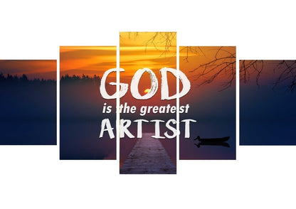God Is The Greatest Artist Wall Art Canvas Print - Christian Canvas Wall Art