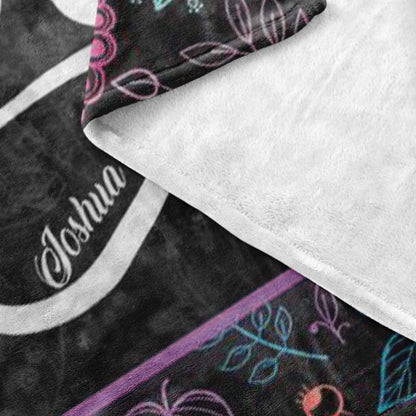 God Is With You Wherever You Go Joshua 19 Fleece Blanket - Christian Blanket - Bible Verse Blanket