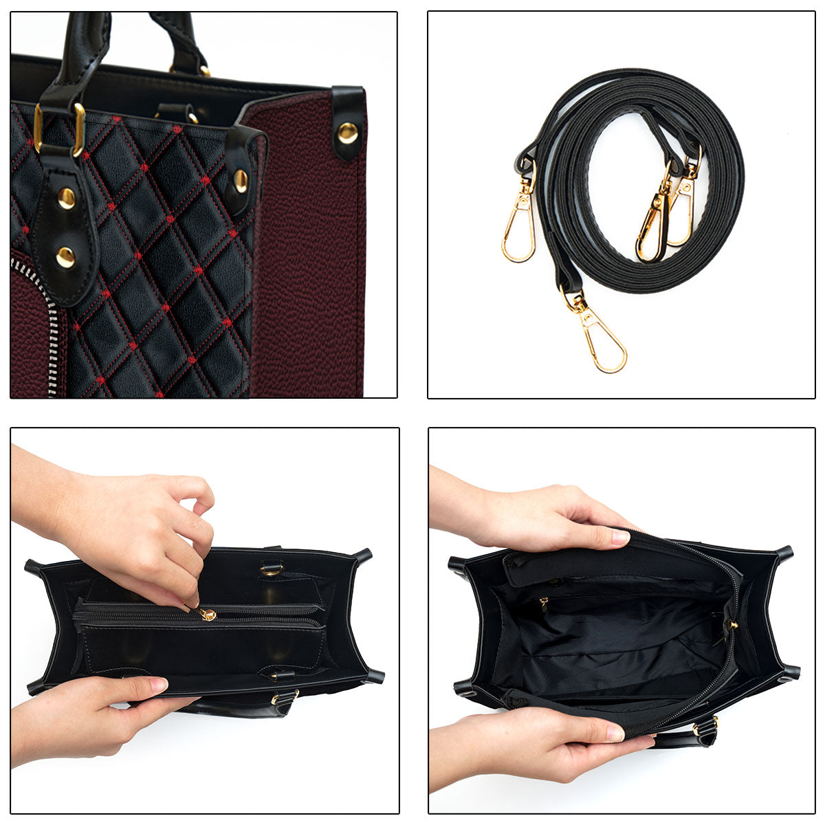 God Is Within Her She Will Not Fall - Pretty Cross Leather Bag - Christian Pu Leather Bags For Women