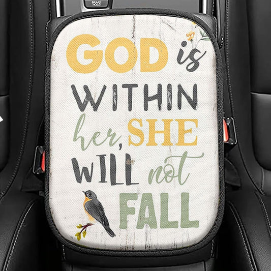 God Is Within Her She Will Not Fall Seat Box Cover
