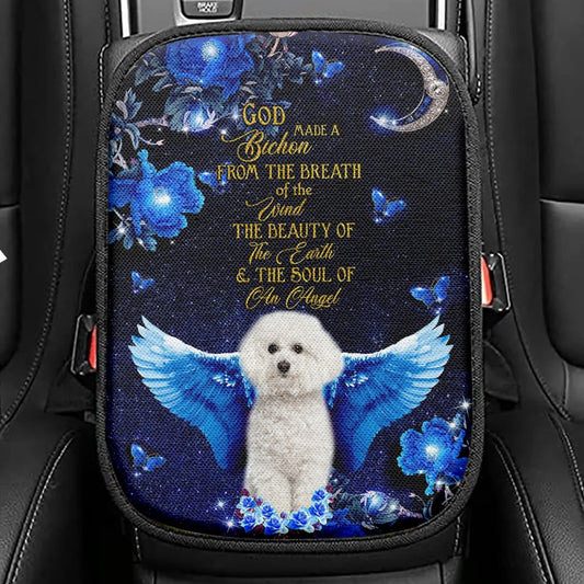 God Made A Bithchon Seat Box Cover, Christian Car Center Console Cover, Religious Car Interior Accessories