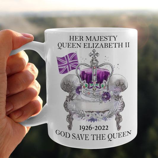God Save The Queen, Her Majesty Queen Elizabeth Ii, Memory About Queen Elizabeth Ii Mug